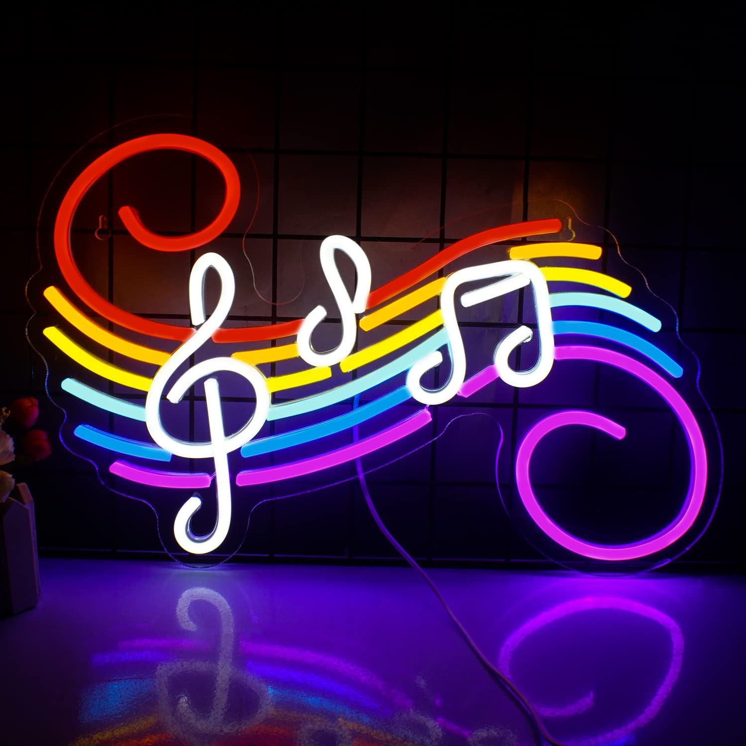 Lighting Decoration For Wedding - Müzik Notları Neon Tabela Özelleştirilebilir Renkli