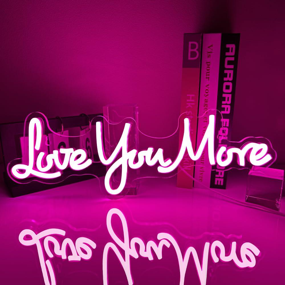Lighting Decor And More - Seni Daha Fazla Seviyorum Neon Tabela