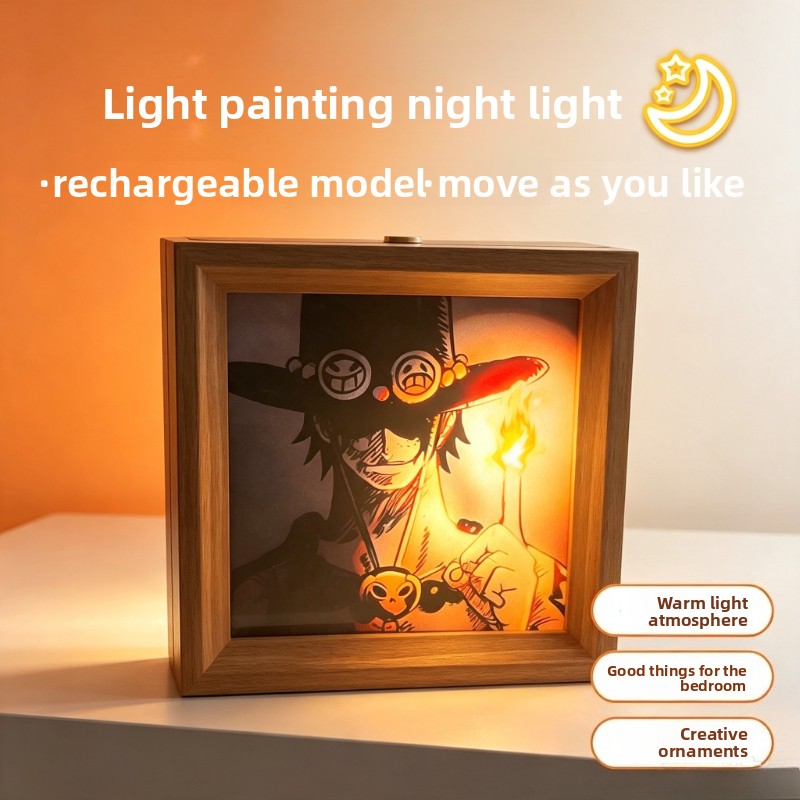 Lighting Decor Items - One Piece çizgi film posteri ışık