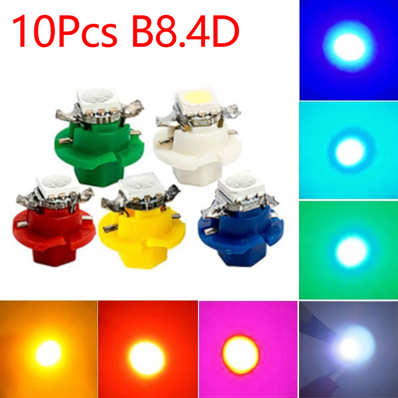 Colour Changing Bulb - 10 adet 12V 7 renkler B8.4