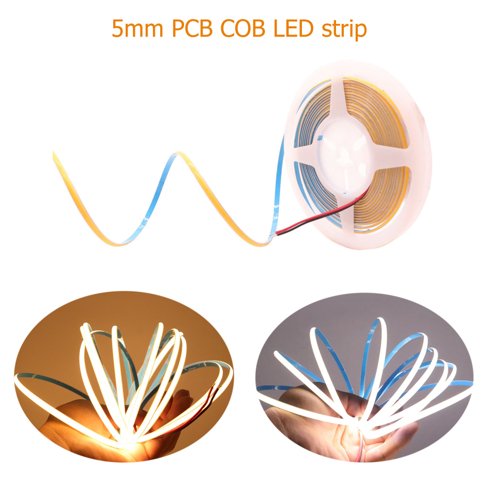Lighting Decor And More - 5mm COB LED şerit 384LEDs/m süper