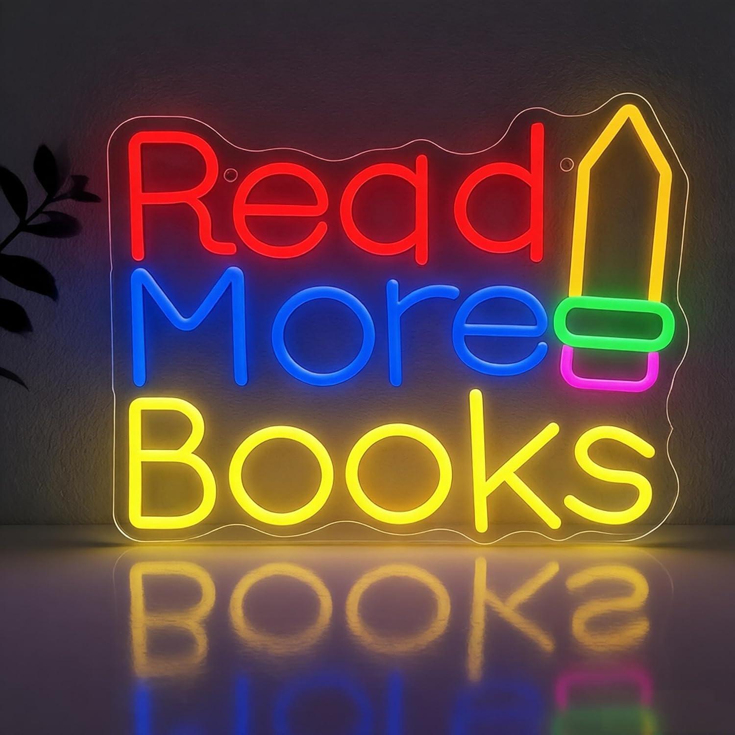 Lighting Decor And More - Daha Fazla Kitap Okuyun Neon Tabela