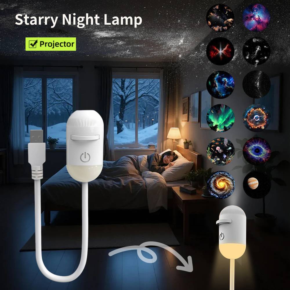 Lighting Decoration Ideas - Mini Galaxy Yıldız Projektörü Gece Lambası