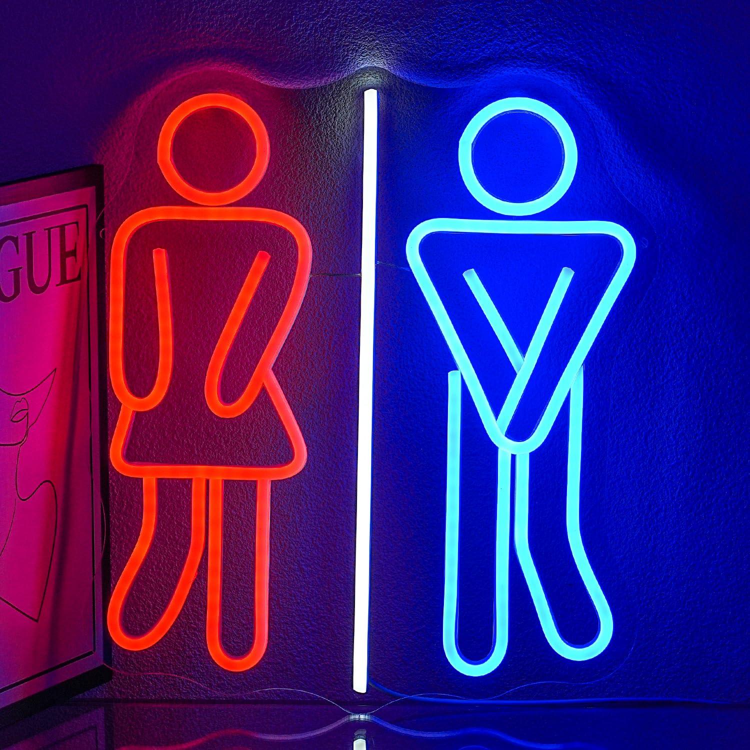 Office Lighting Decor - Tuvalet Neon Tabelaları Tuvaletler USB Kısılabilir