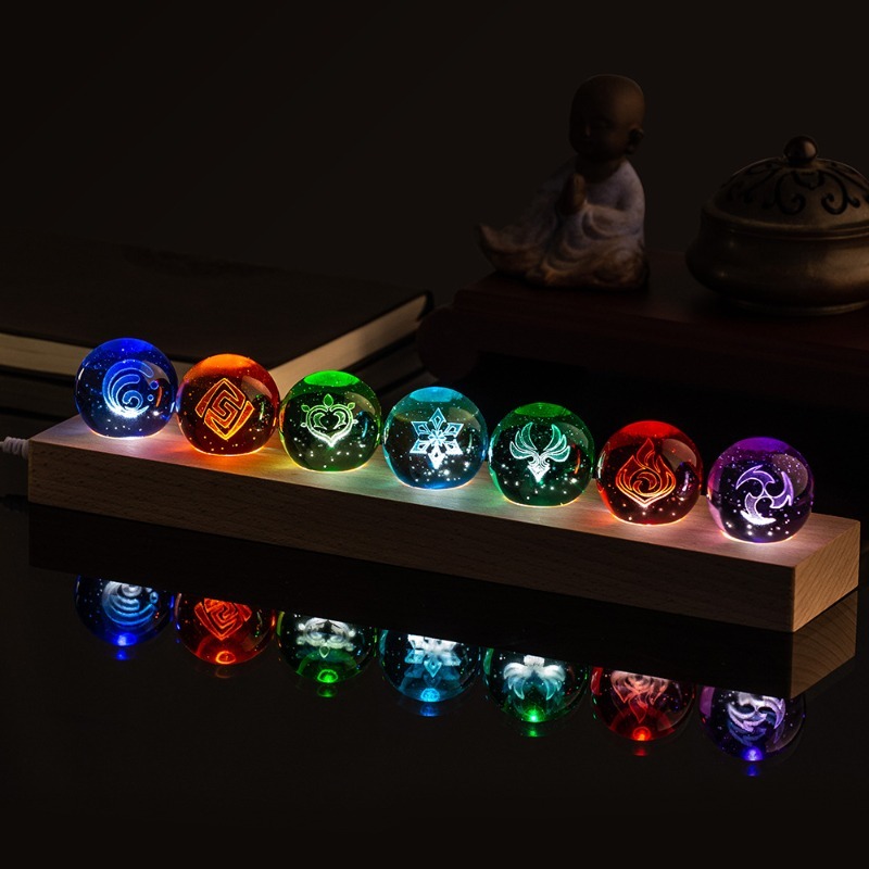 Elements Lighting Decor - 2026 Yeni Genshin Impact 6cm 4cm