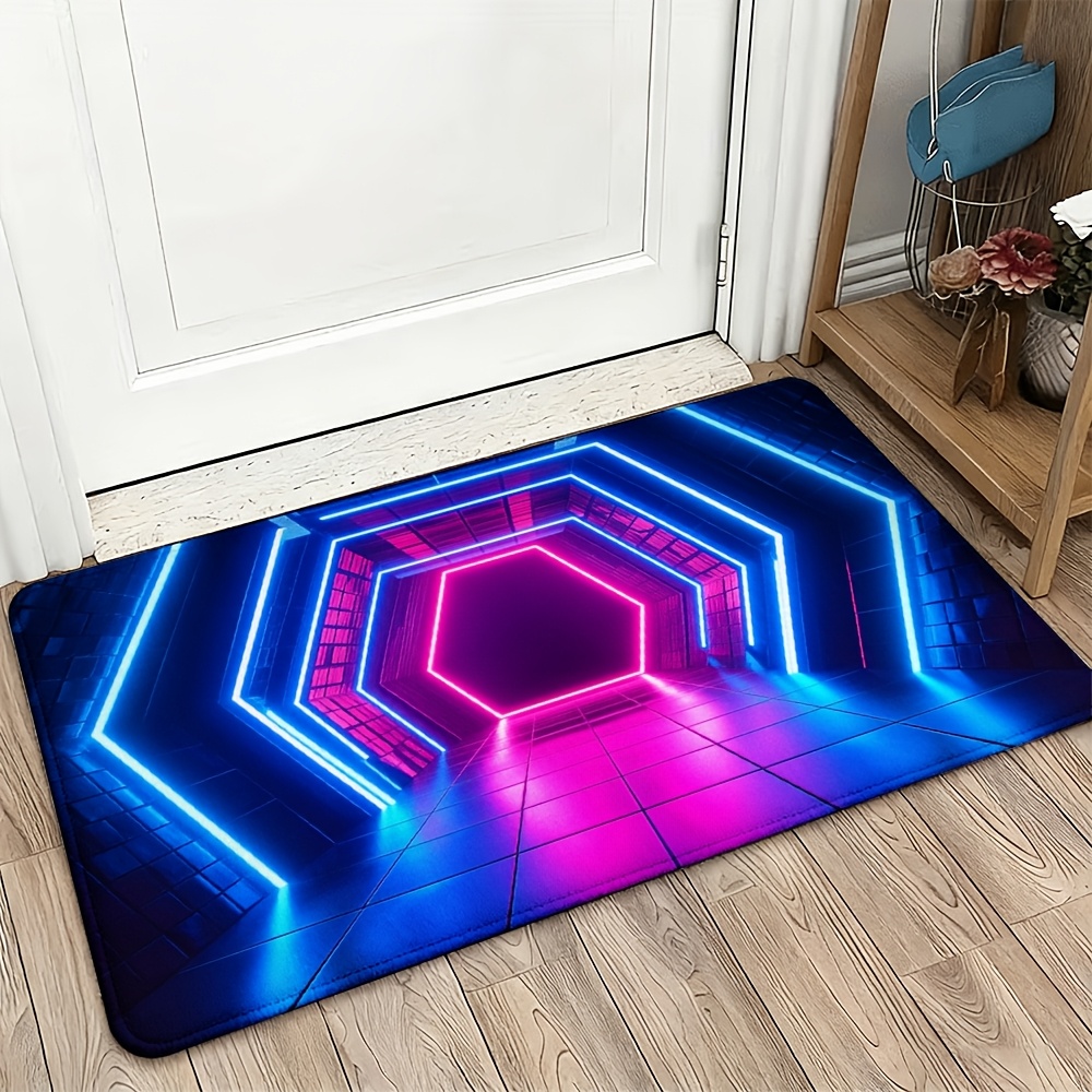 Lighting Effect Home Decor - Cyberpunk Neon Işık Efekti Paspas Fütüristik
