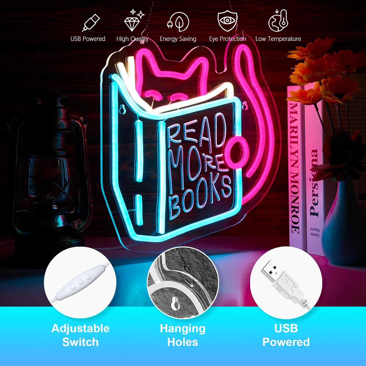 Daha Fazla Kitap Okuyun Neon T - Lighting Decor And More incelemesi ve fiyatı