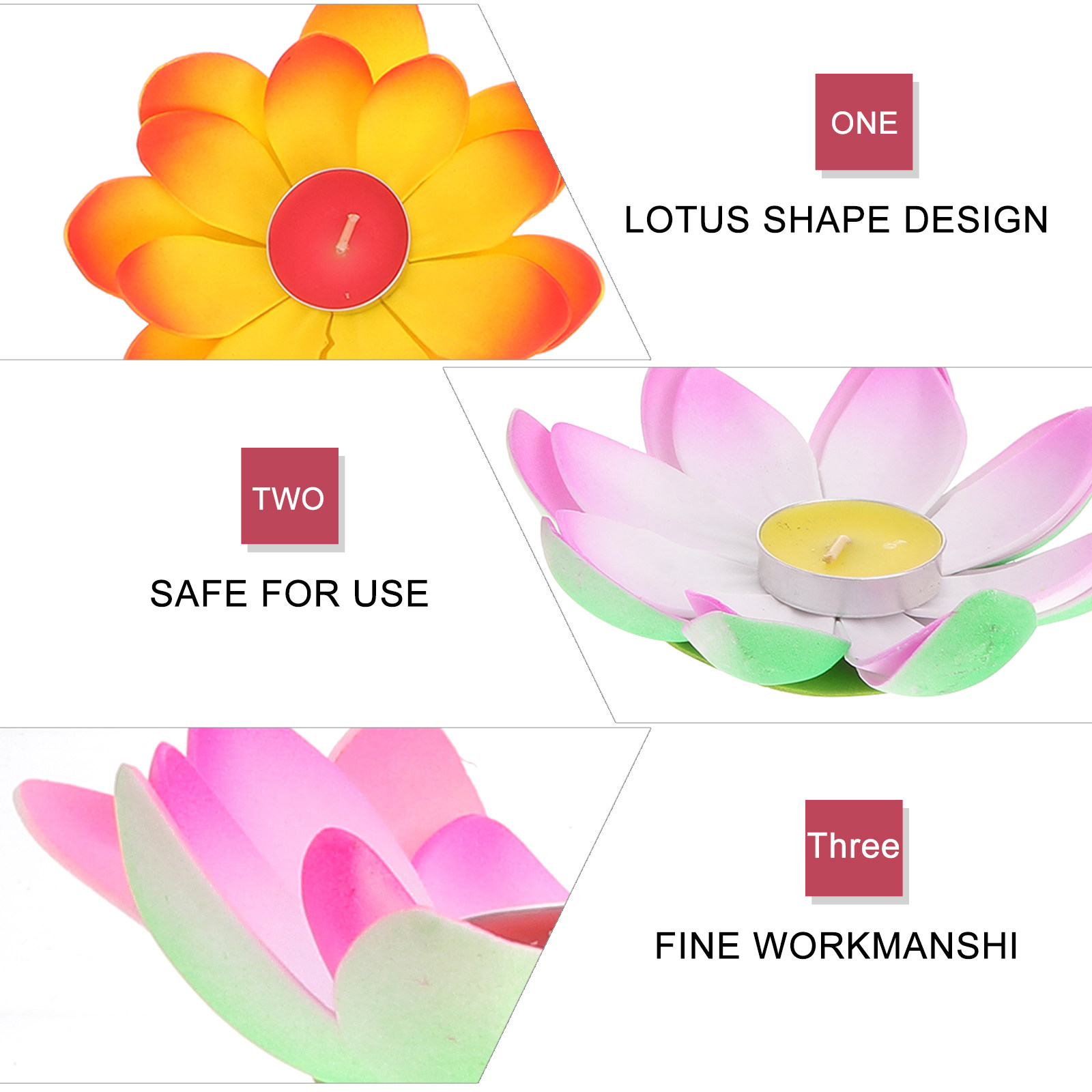 5 adet Lotus Şekli Işık Nimet  - Lighting Decoration For Wedding incelemesi ve fiyatı