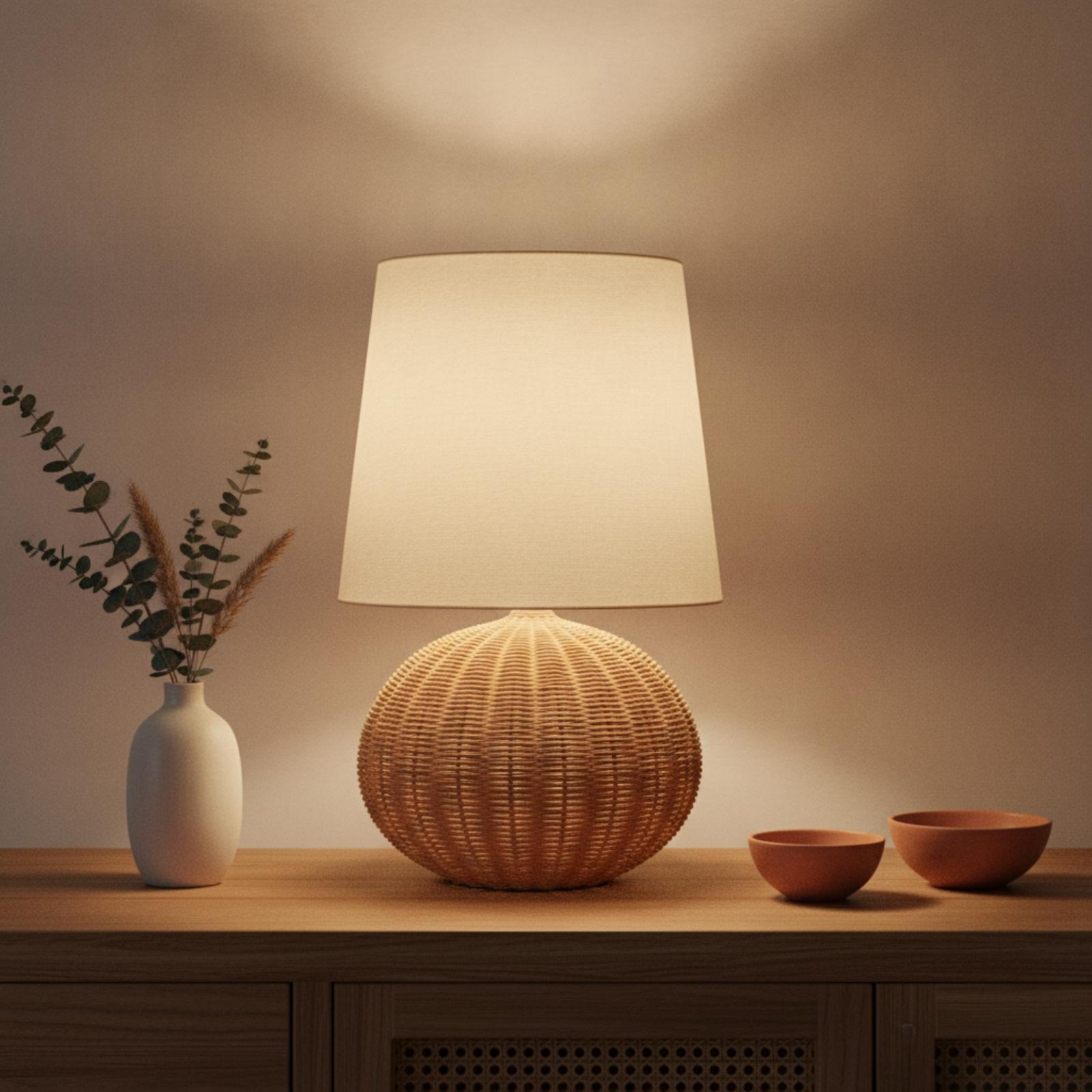 Yatak Başı Lambası Rattan Taba - Lighting Decor Bedroom incelemesi ve fiyatı