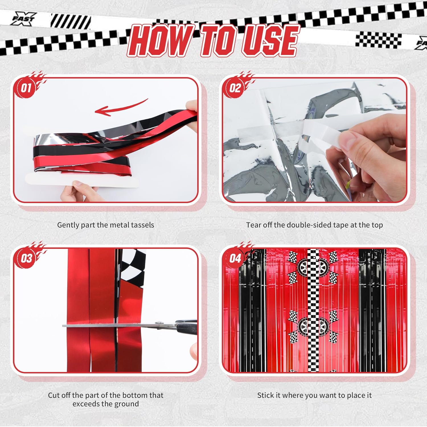 2 adet yarış arabası folyo saç - Lighting Mcqueen Decor incelemesi ve fiyatı