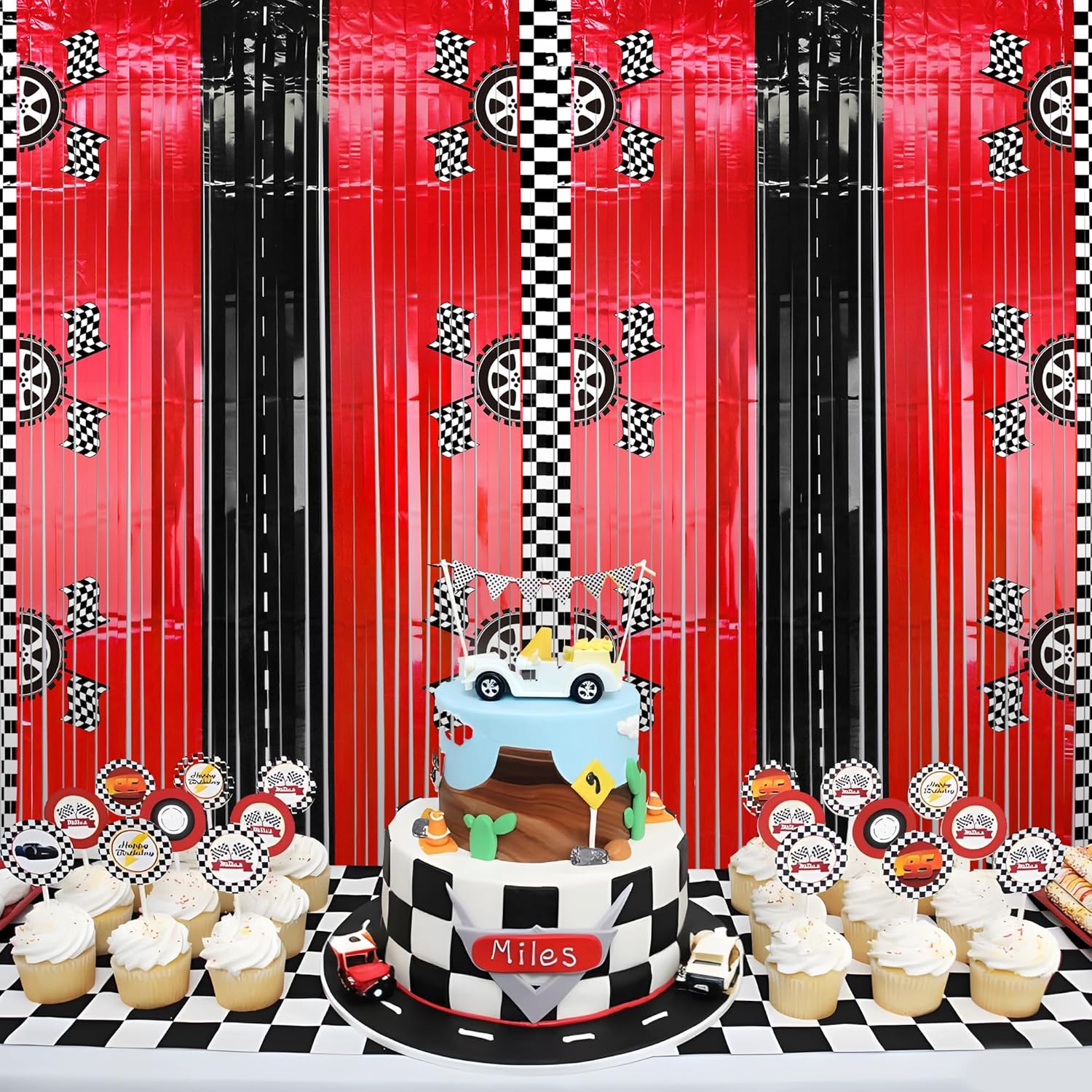 2 adet yarış arabası folyo saç - Lighting Mcqueen Decor incelemesi ve fiyatı