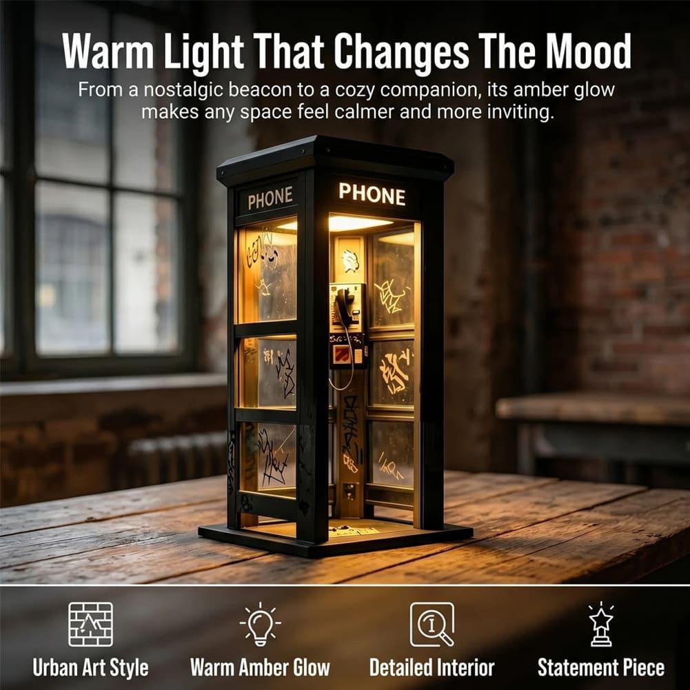 Retro Graffiti Telefon Kulübes - Lighting Decor Bedroom incelemesi ve fiyatı