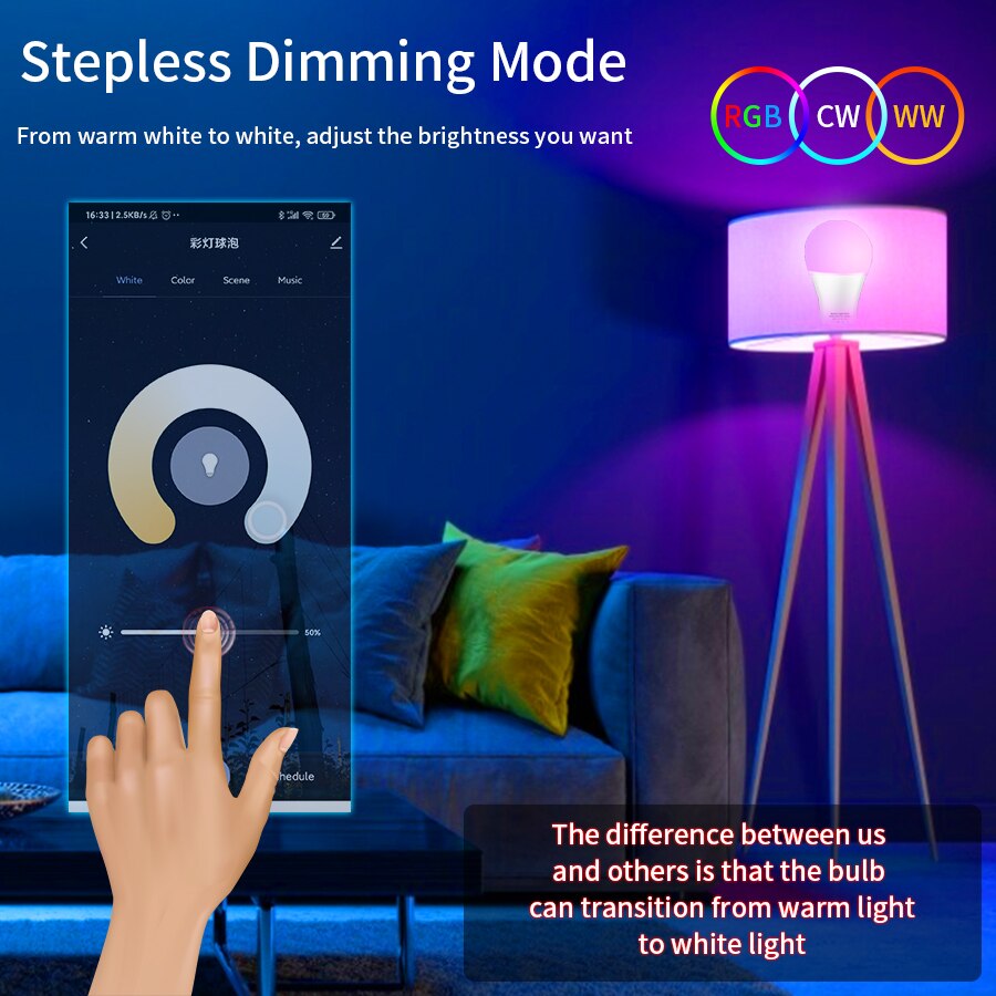 Tuya Bluetooth LED Ampul Kısıl - Colour Changing Bulb incelemesi ve fiyatı