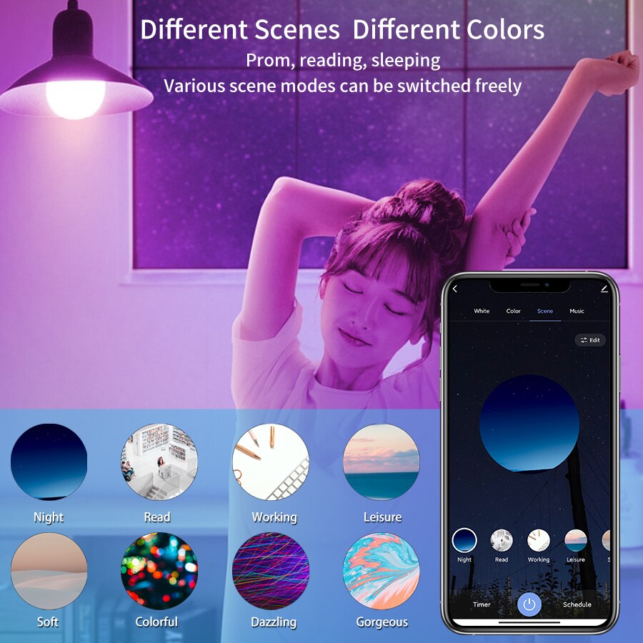 Tuya Bluetooth LED Ampul Kısıl - Colour Changing Bulb incelemesi ve fiyatı