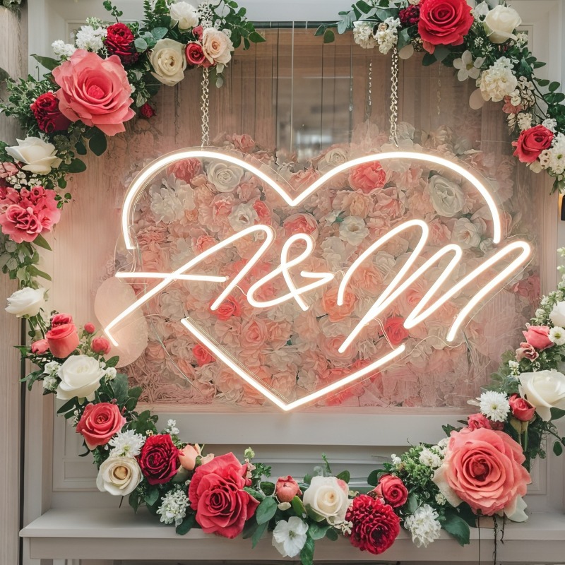 Özel Harfleri Kalp LED Neon Bu - Lighting Decoration For Wedding incelemesi ve fiyatı