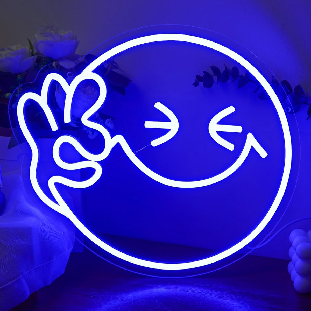 Emoji Gülümseme TAMAM Neon Bur - Ok Lighting Decor incelemesi ve fiyatı