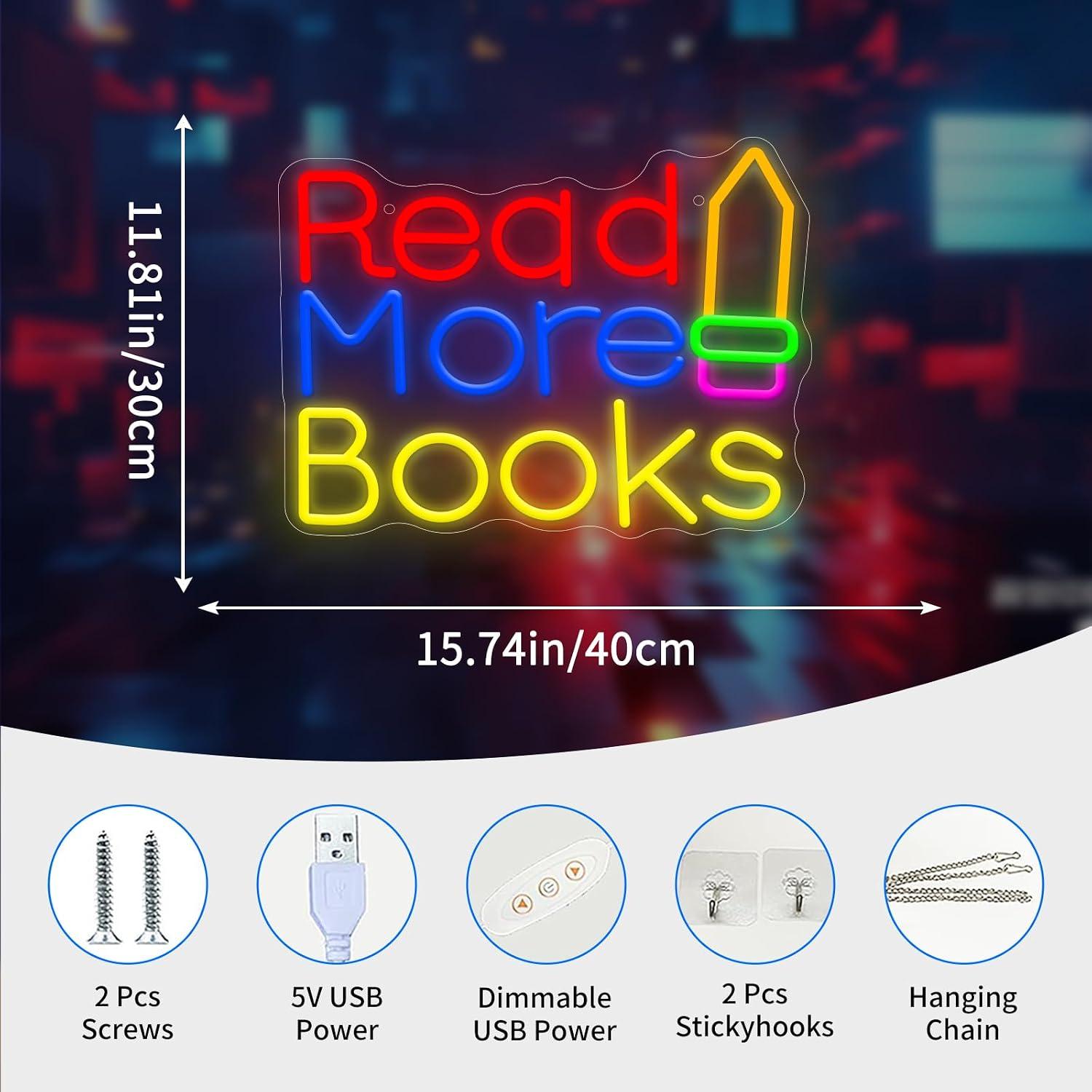 Daha Fazla Kitap Okuyun Neon T - Lighting Decor And More incelemesi ve fiyatı