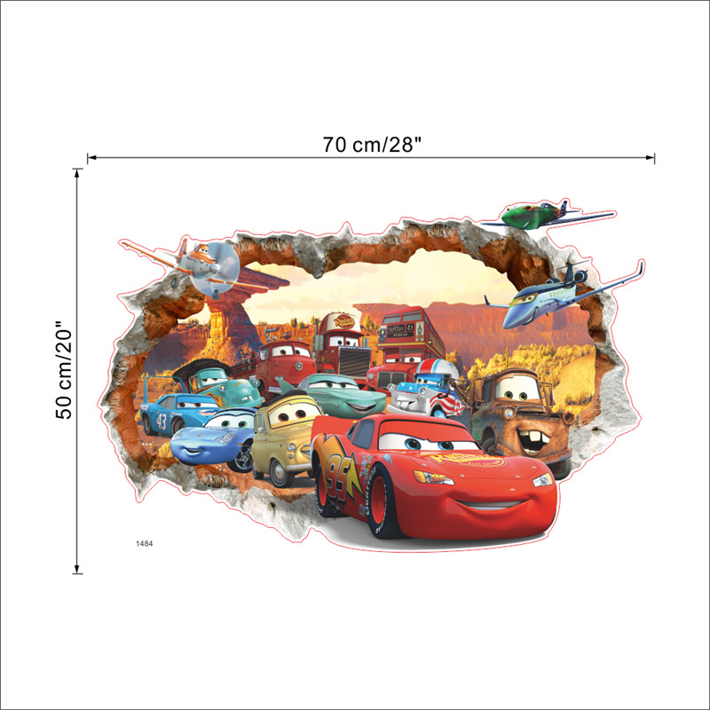 Arabalar 3 Film Duvar Sticker  - Lighting Mcqueen Decor incelemesi ve fiyatı
