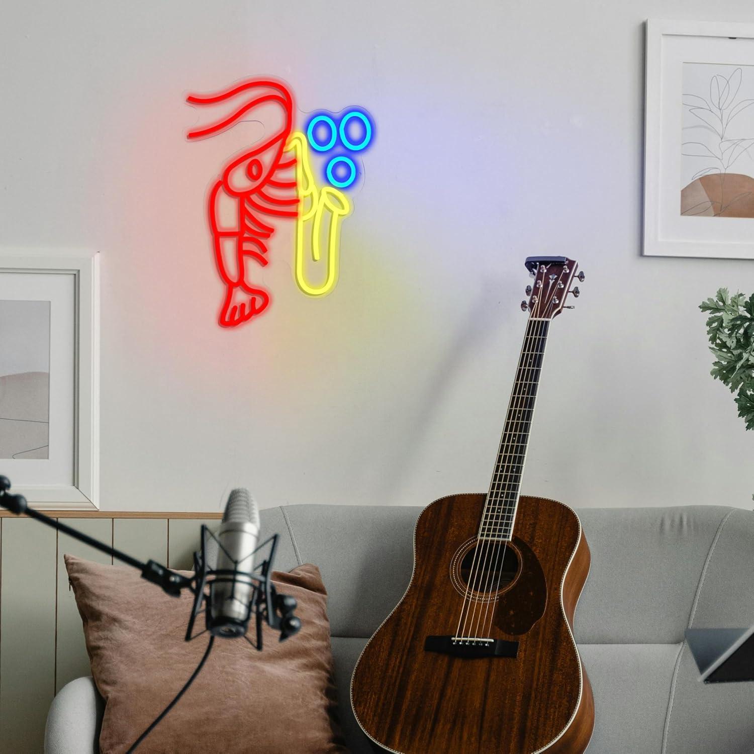 Istakoz Saksafon Neon Tabela C - Office Lighting Decor incelemesi ve fiyatı