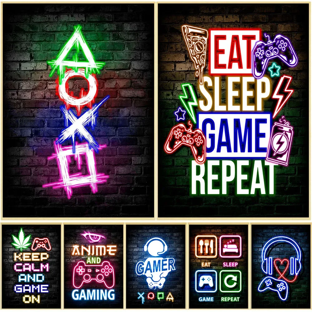 Oyun Neon Yemek Uyku Oyunu Tek - Office Lighting Decor incelemesi ve fiyatı