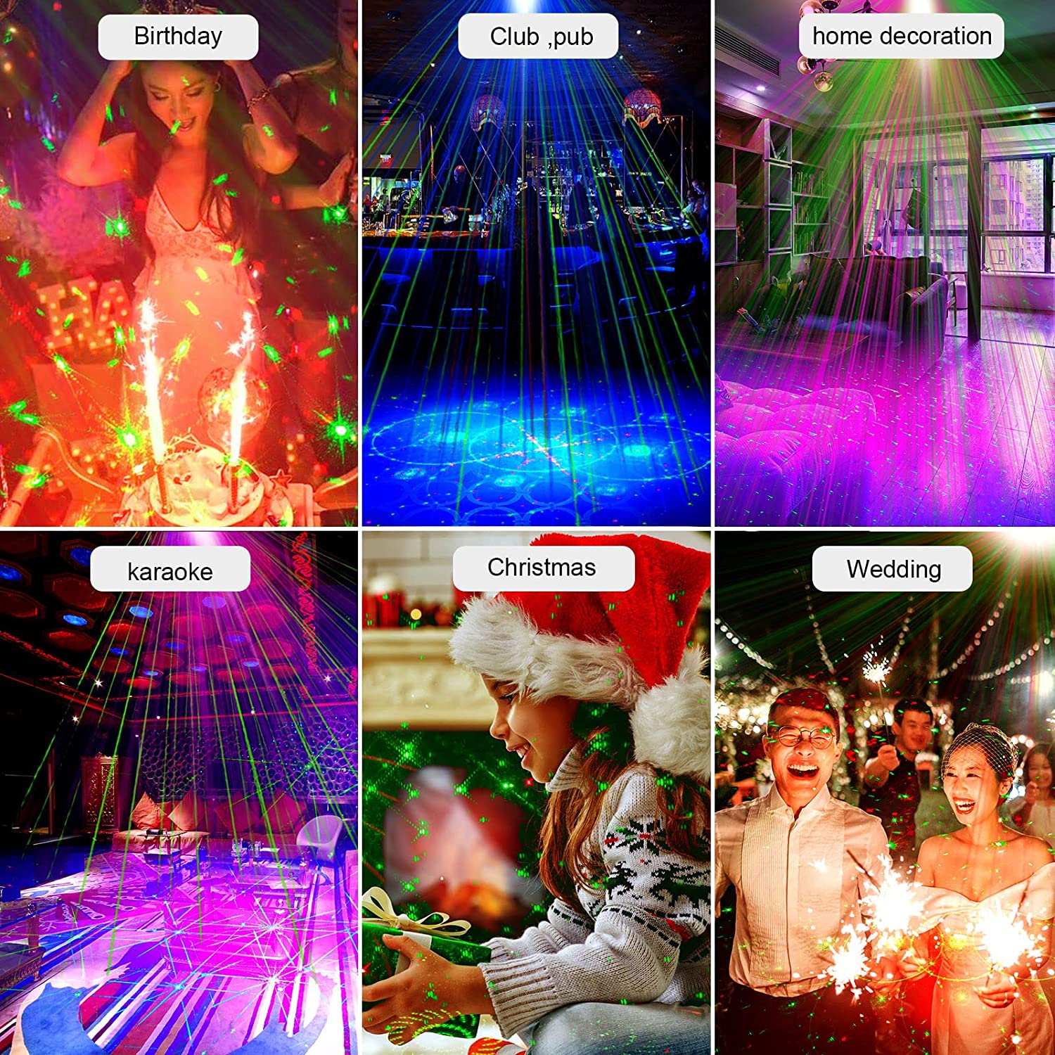 Sahne işıkları DJ noel projekt - Lighting Effect Home Decor incelemesi ve fiyatı
