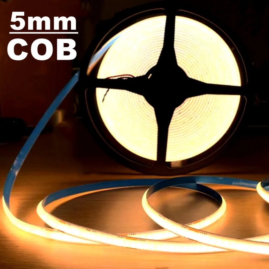 Süper ince 5mm COB LED şerit 4 - Lighting Decor And More incelemesi ve fiyatı