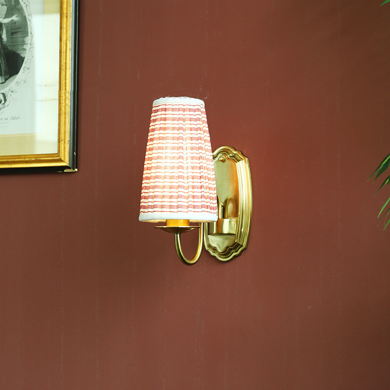 Retro Kumaş Duvar Lambası Bron - Elements Lighting Decor incelemesi ve fiyatı