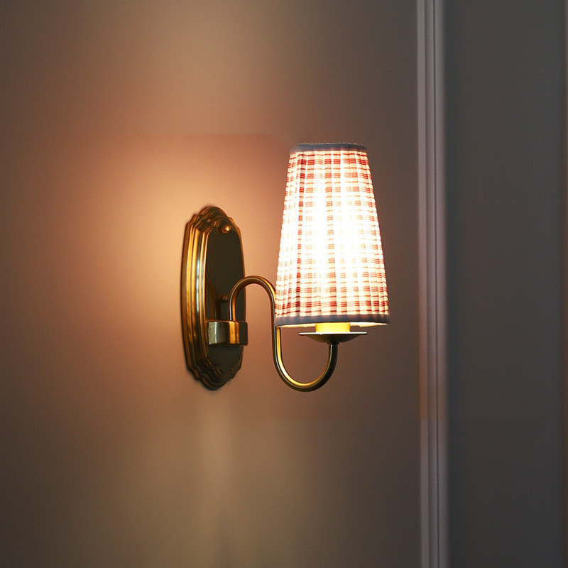 Retro Kumaş Duvar Lambası Bron - Elements Lighting Decor incelemesi ve fiyatı